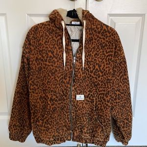 Oversized BDG corduroy cheetah jacket